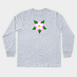 Poinsettia Kids Long Sleeve T-Shirt